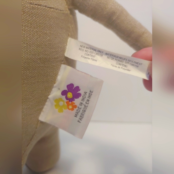 100%Cotton Embroidered Elephant Stuffed Toy - Picture 7 of 9